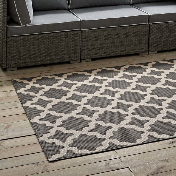 8 x 8 area rug Modway Furniture Rugs Rugs Gray and Beige