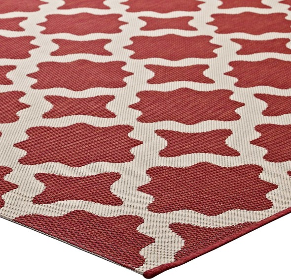 circle rug living room Modway Furniture Rugs Rugs Red and Beige