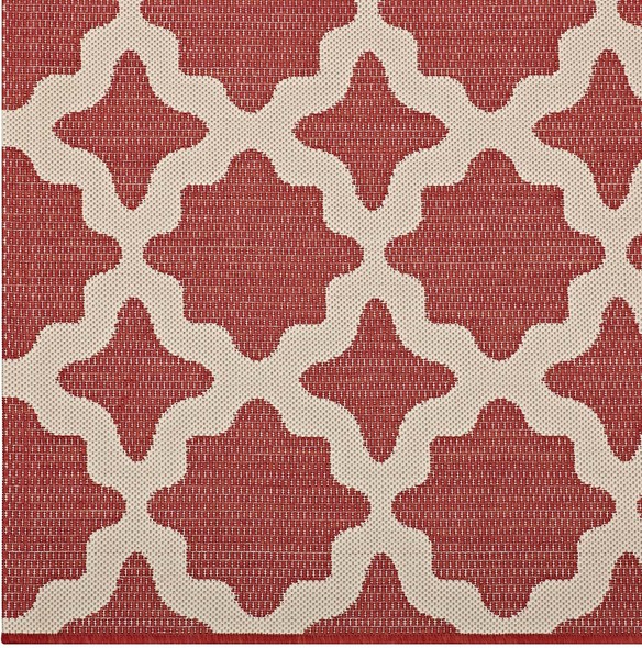 7 by 9 area rugs Modway Furniture Rugs Red and Beige