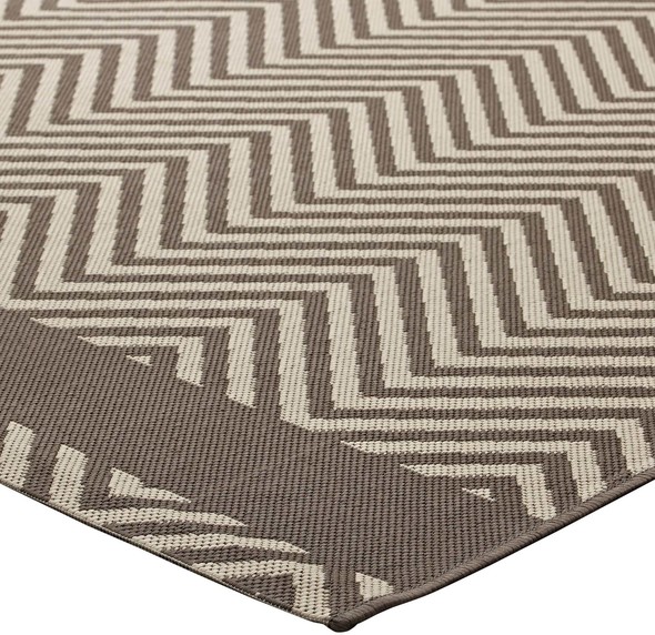 teal and black area rug Modway Furniture Rugs Light and Dark Beige