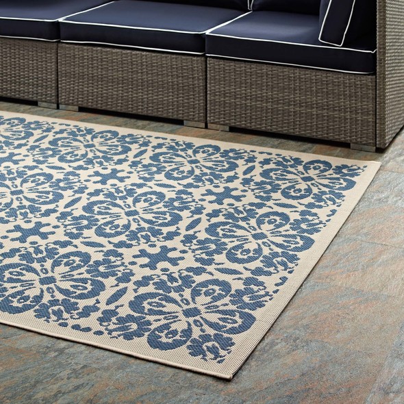 cheap living room rugs Modway Furniture Rugs Blue and Beige