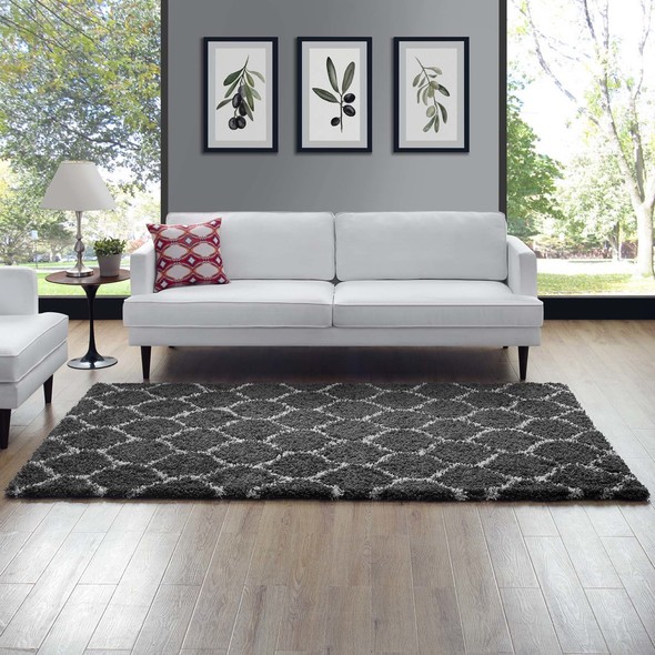 10 by 13 rug Modway Furniture Rugs Dark Gray and Ivory