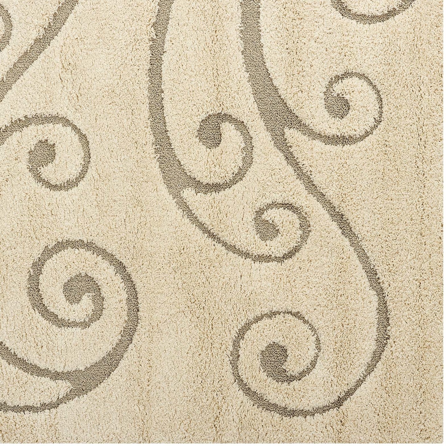 home area rugs Modway Furniture Rugs Creame and Beige