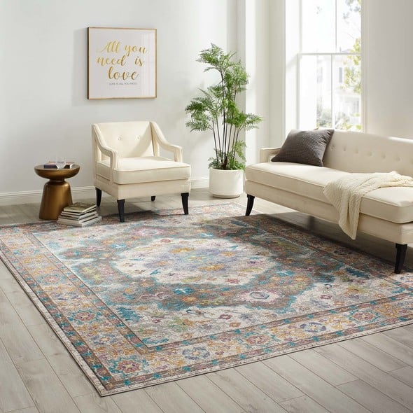 cheap carpet rugs Modway Furniture Rugs Gray, Ivory, Yellow, Orange