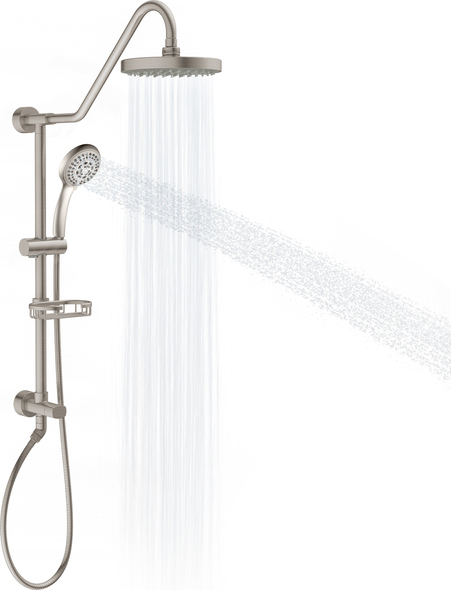 bath and shower system Pulse Shower Systems Brushed Nickel