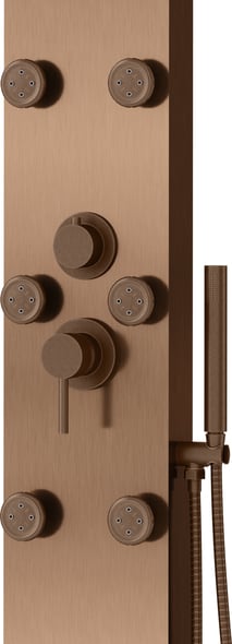 wall mount for handheld shower Pulse Bronze - Stainless Steel