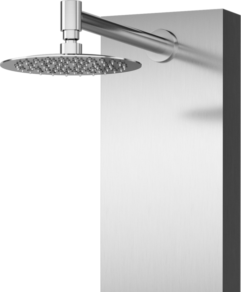 bathroom shower modern Pulse Silver - Brushed Stainless Steel