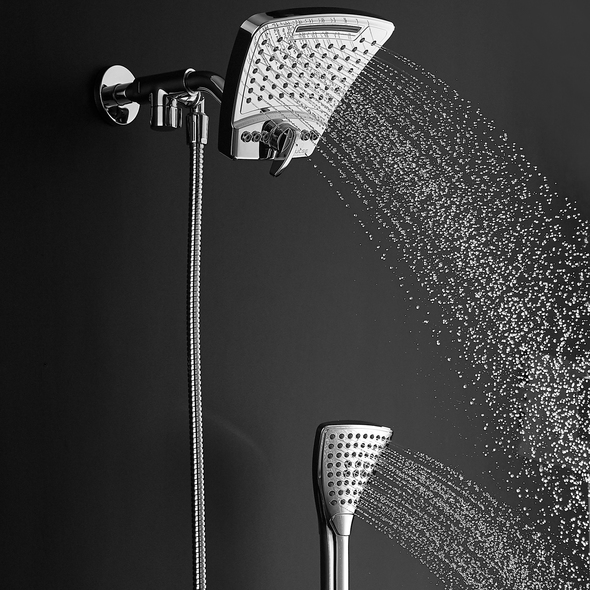waterfall tap with shower head Pulse Chrome