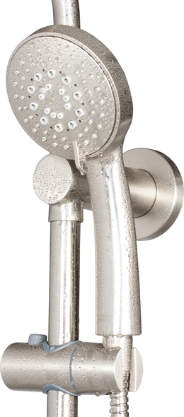 ceiling mounted shower faucets Pulse Brushed Nickel