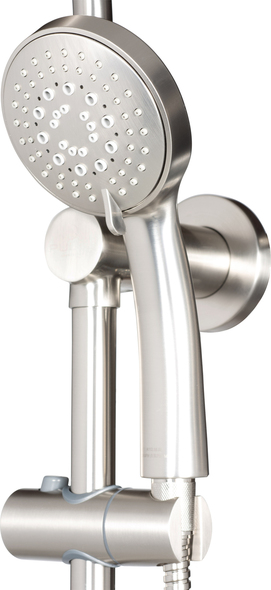 rain shower head with handheld and valve Pulse Brushed Nickel