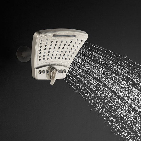 overhead shower bath Pulse Brushed Nickel