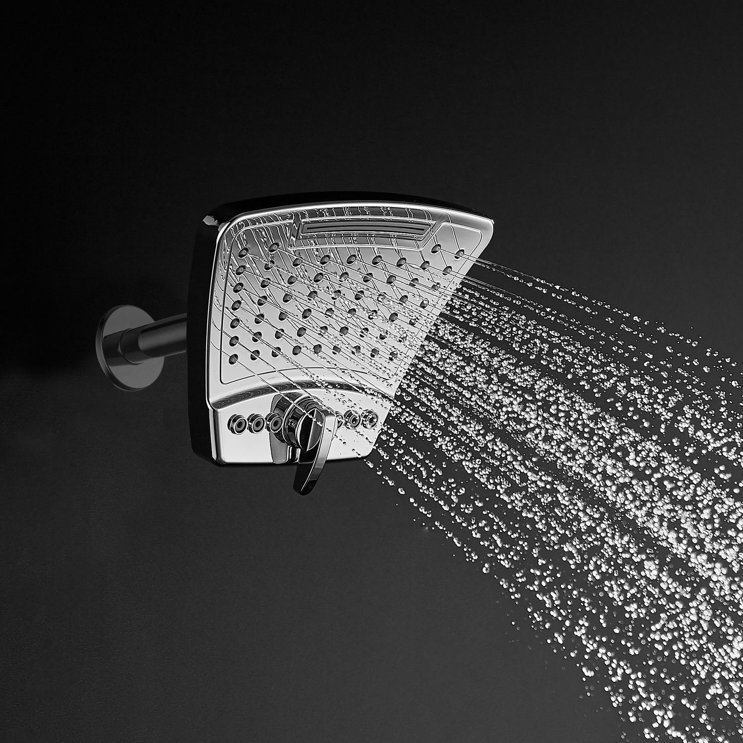 rain shower installation Pulse Chrome