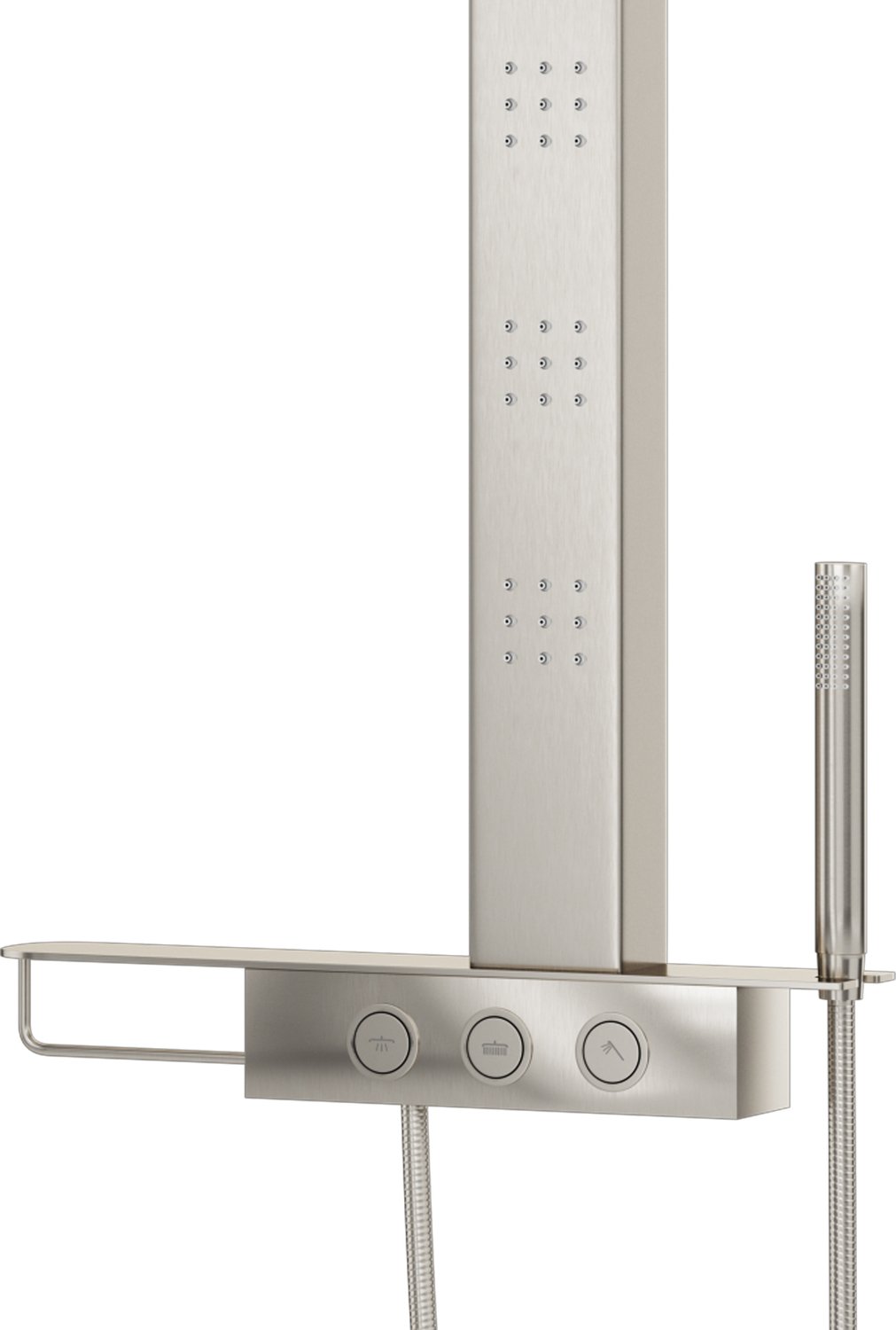 detachable shower Pulse Brushed Stainless Steel - Brushed Nickel