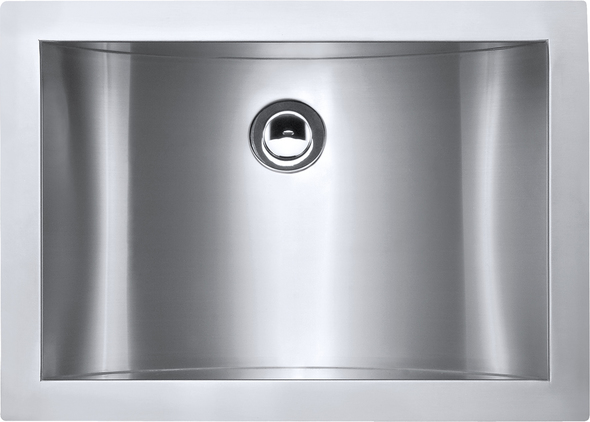 long vessel sink Ruvati Bathroom Sink Stainless Steel