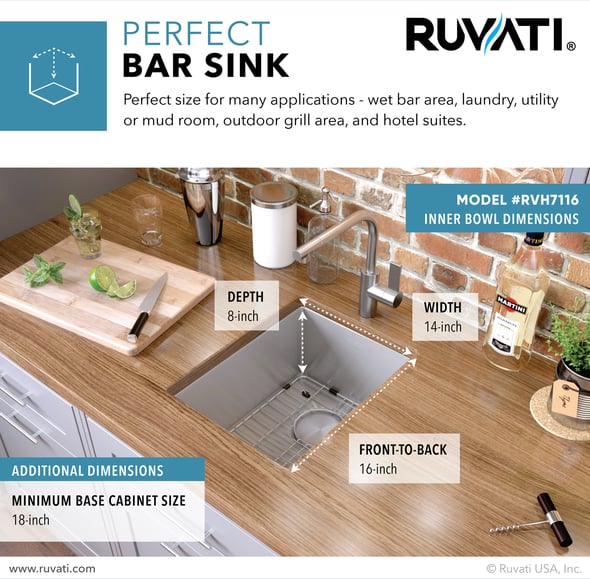 single deep sink stainless steel Ruvati Kitchen Sink Stainless Steel