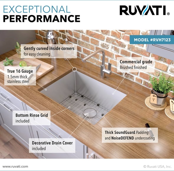 granite composite sink colors Ruvati Kitchen Sink Stainless Steel