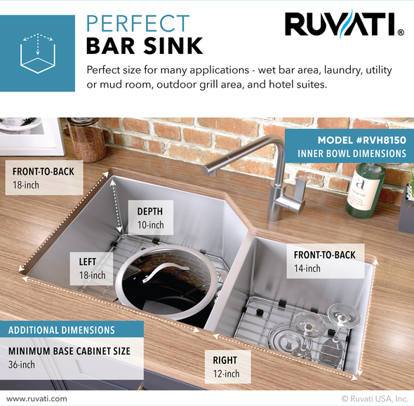 undermount apron sink installation Ruvati Kitchen Sink Double Bowl Sinks Stainless Steel