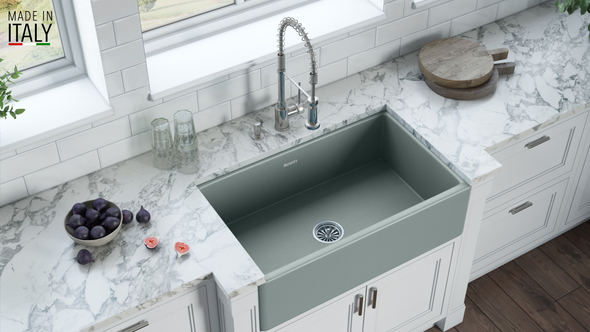 single undermount kitchen sink Ruvati Kitchen Sink Horizon Gray