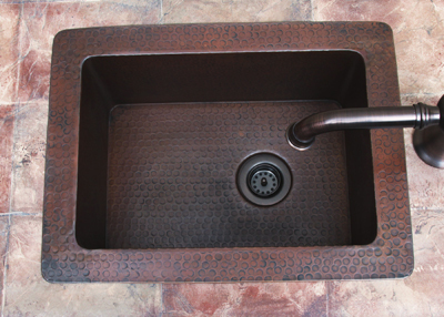 white undermount kitchen sink sierra copper Bar Sinks Tempered