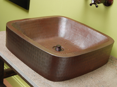 updating bathroom vanity sierra copper Satin Nickel