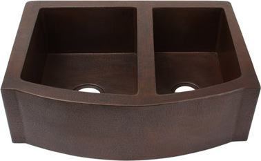 16 gauge top mount double bowl stainless steel kitchen sinks sierra copper Satin Nickel
