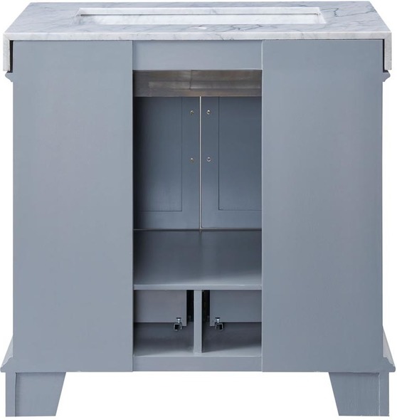 bathroom cabinet set Silkroad Exclusive Bathroom Vanity Cabinet Grey Traditional