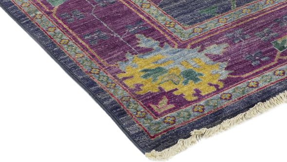 grass green carpet Solo Rugs PAK ARTS & CRAFTS Rugs Purple Arts & Crafts; 8x6