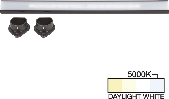  Task Lighting Lighted Closet Rods;Single-white Lighting Cabinet and Task Lighting Bronze
