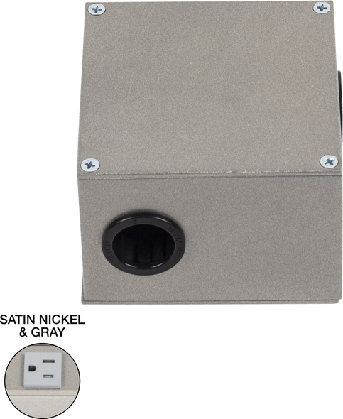 spotlight for tv unit Task Lighting Angle Power Strip Fixtures Satin Nickel