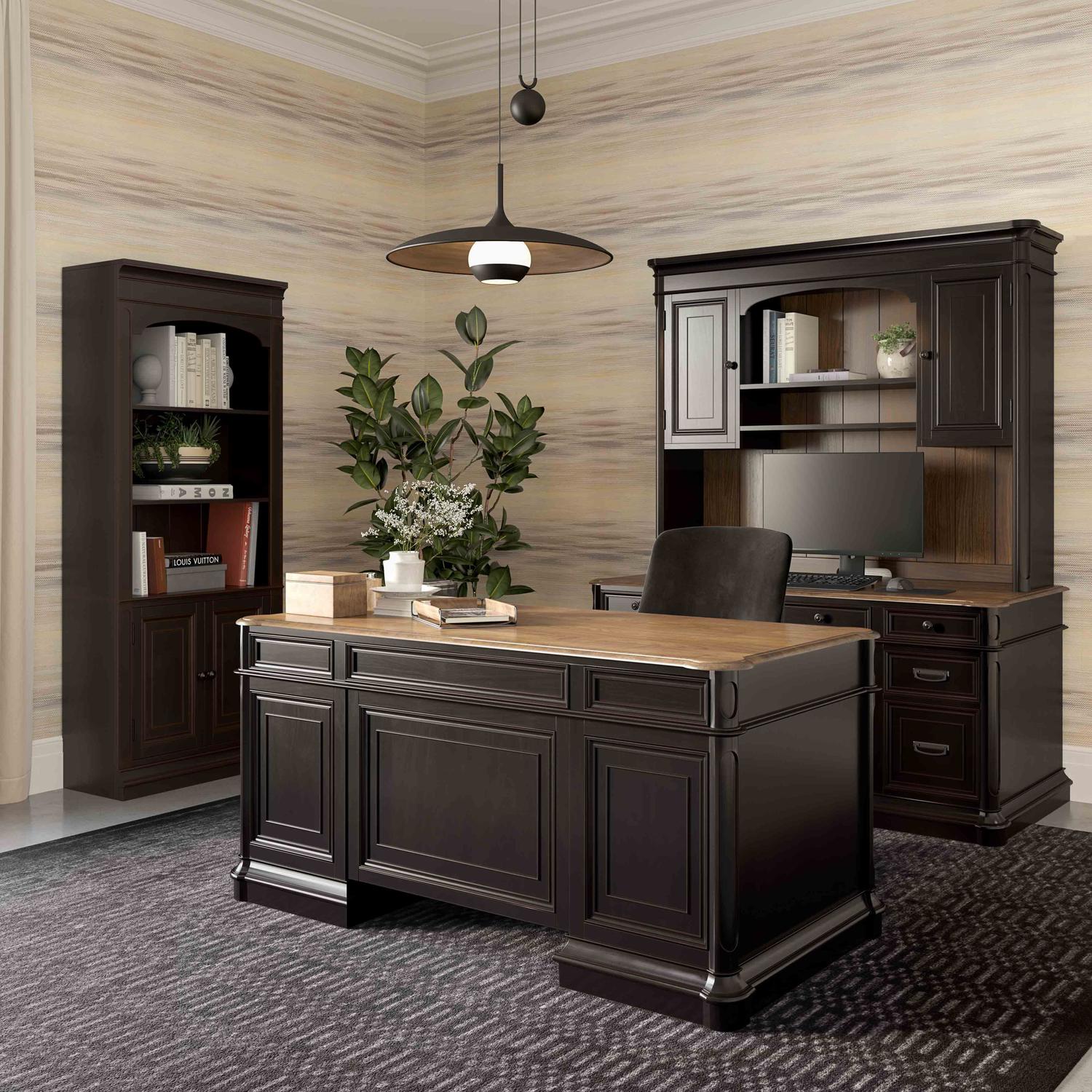 office desk cabinets Tov Furniture Black,Cherry