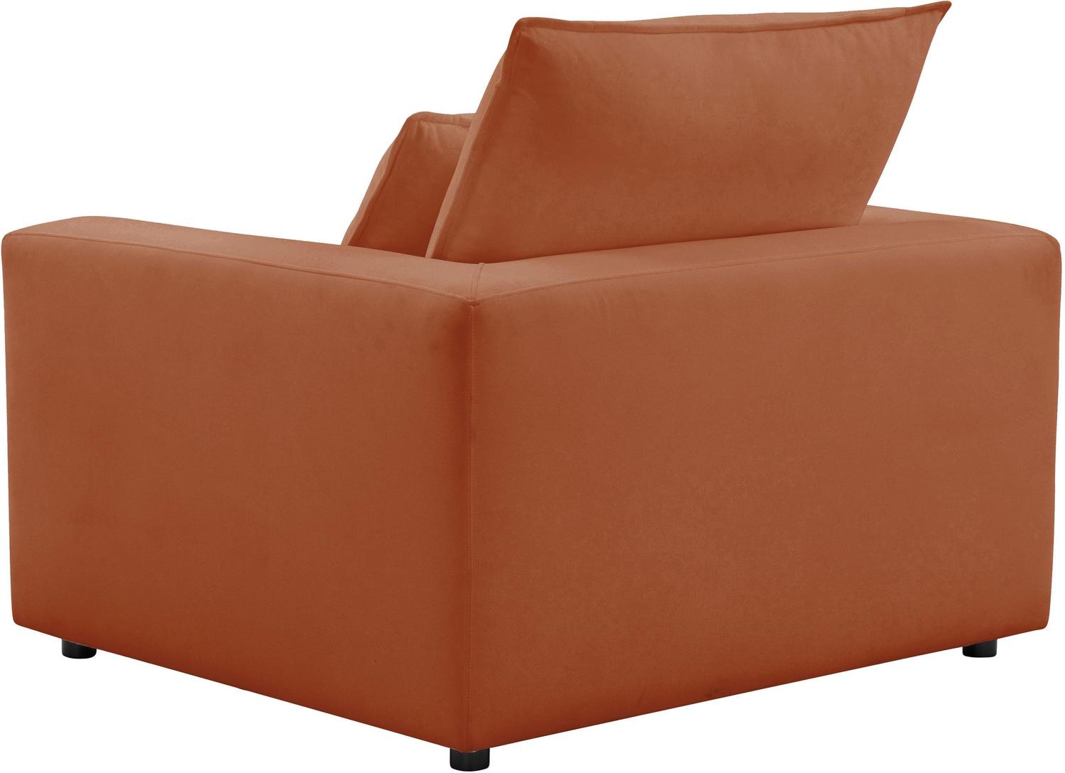 designer leather armchair Tov Furniture Accent Chairs