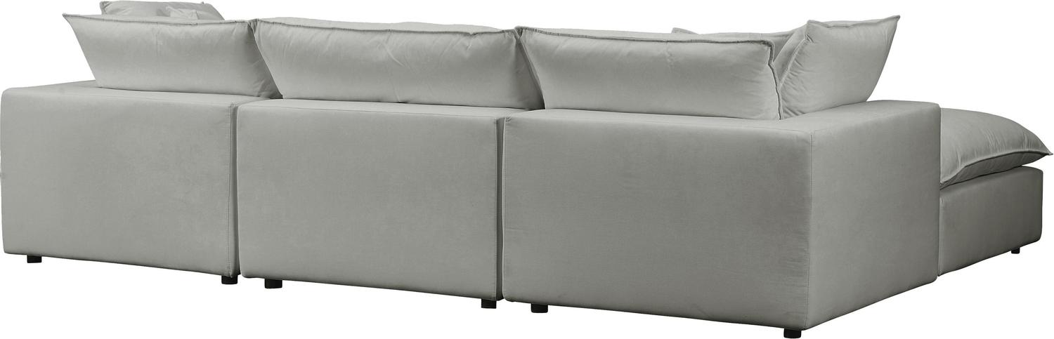 mid century modern sofa Tov Furniture Sectionals Slate