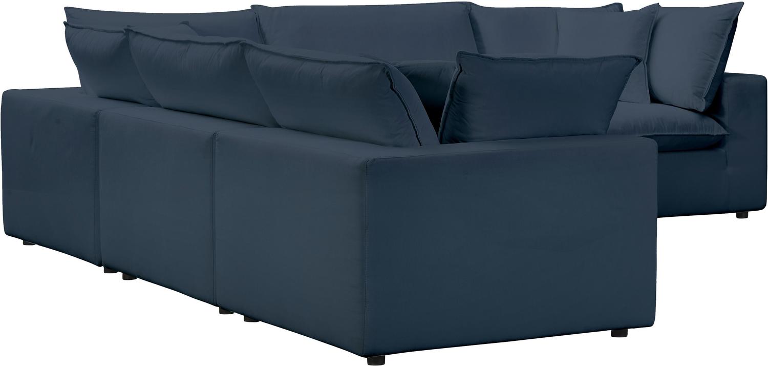 chaise on sectional Tov Furniture Sectionals Navy