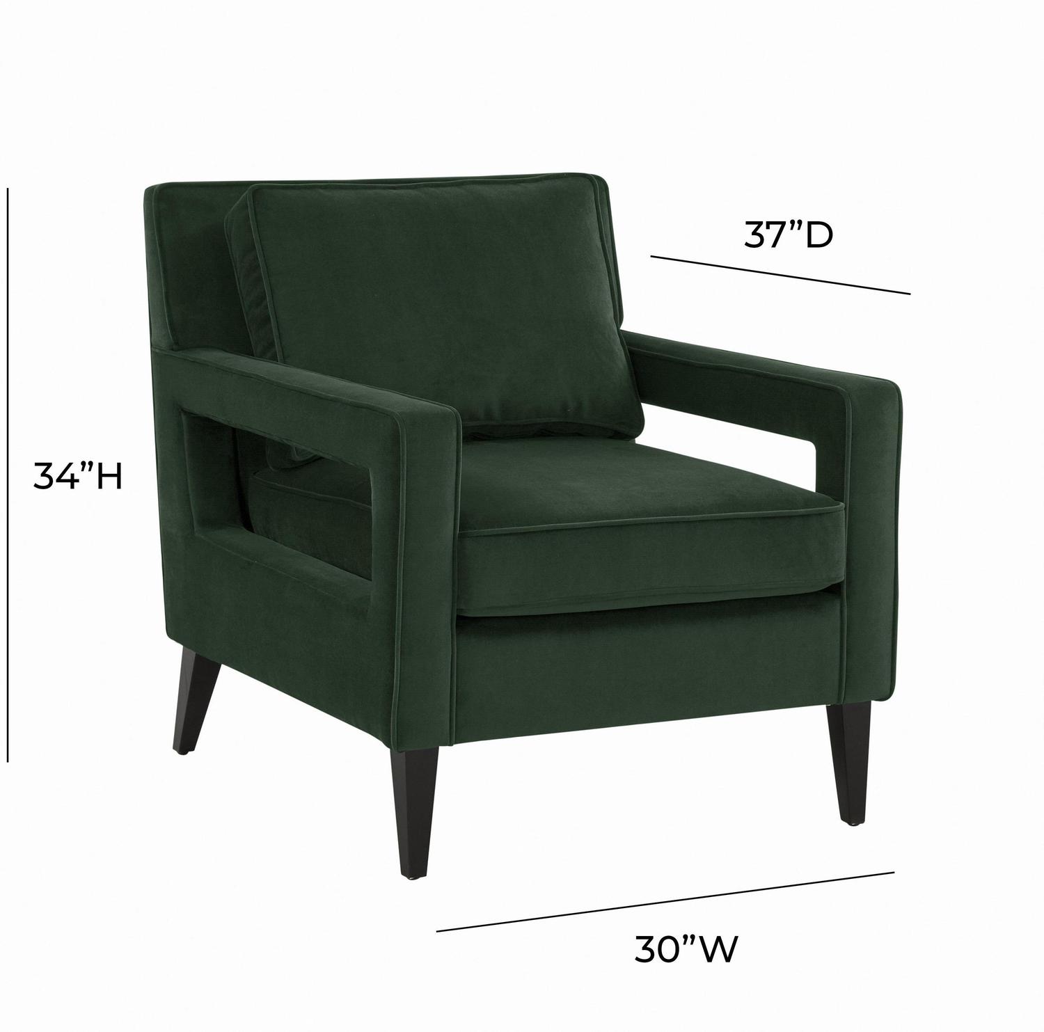 french occasional chair Tov Furniture Accent Chairs Green