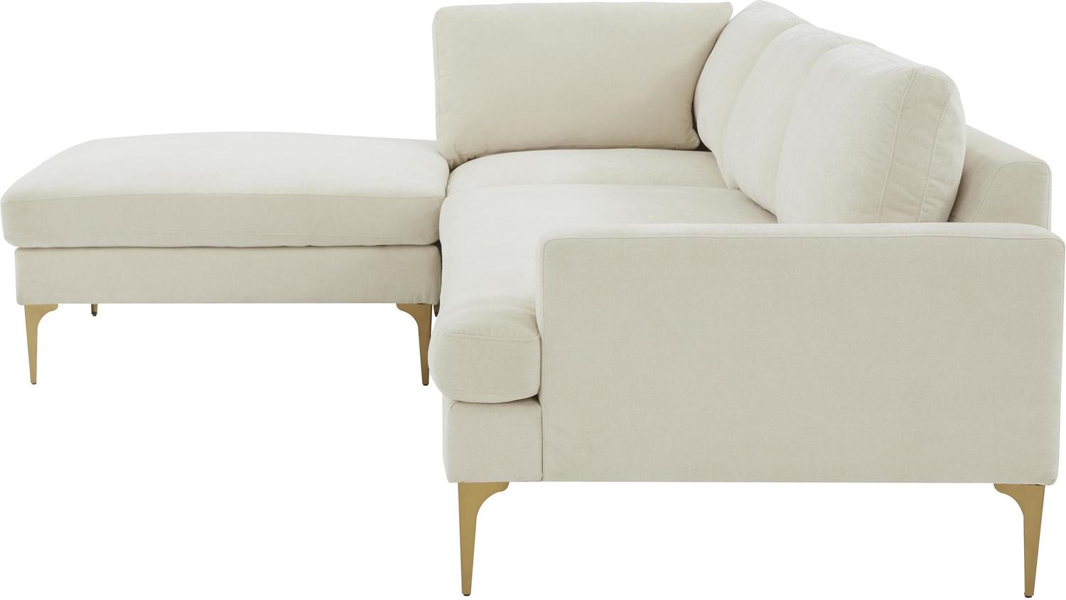 sectionals for small rooms Tov Furniture Accent Chairs Cream