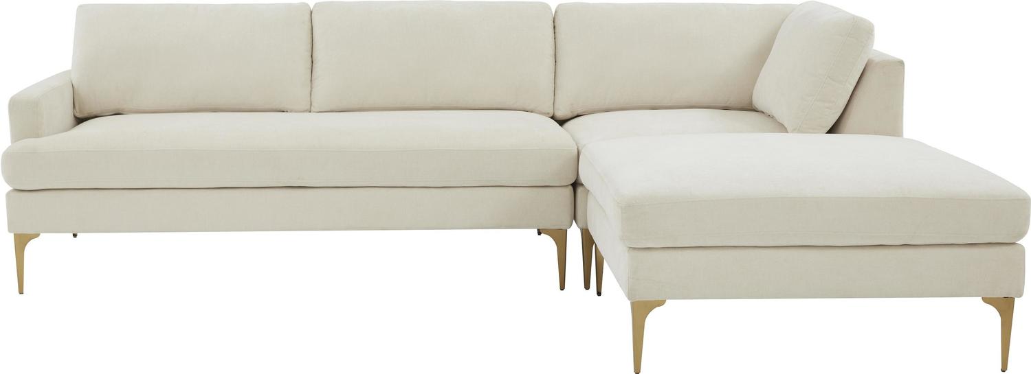 sectional sofa with storage and sleeper Tov Furniture Sectionals Cream