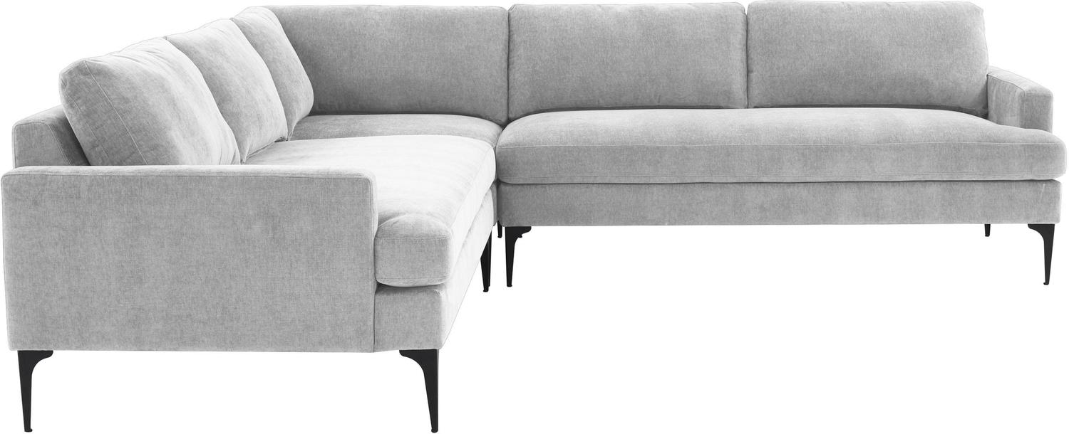 leather sofa modern design Tov Furniture Sectionals Grey