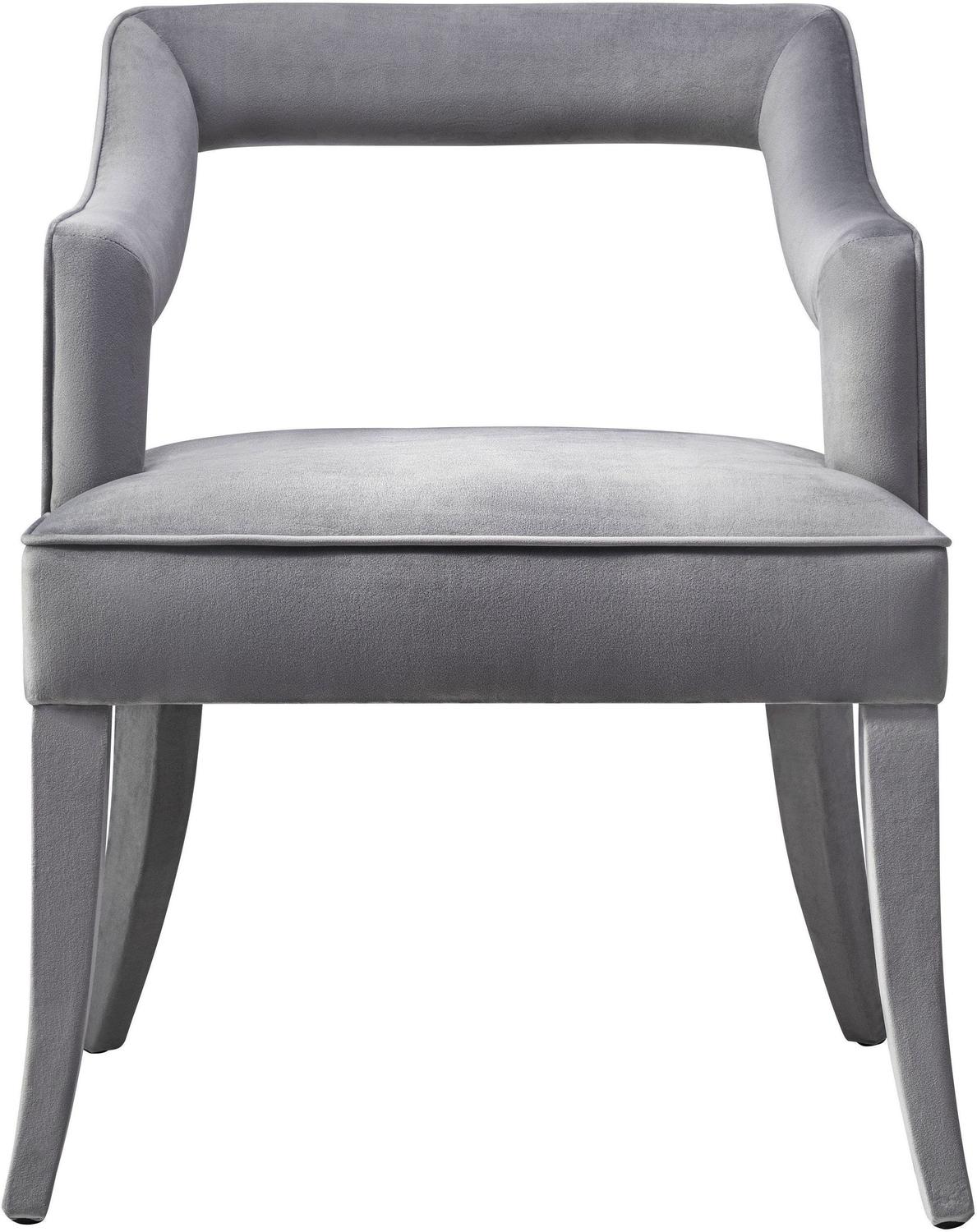 teal club chair Tov Furniture Dining Chairs Grey