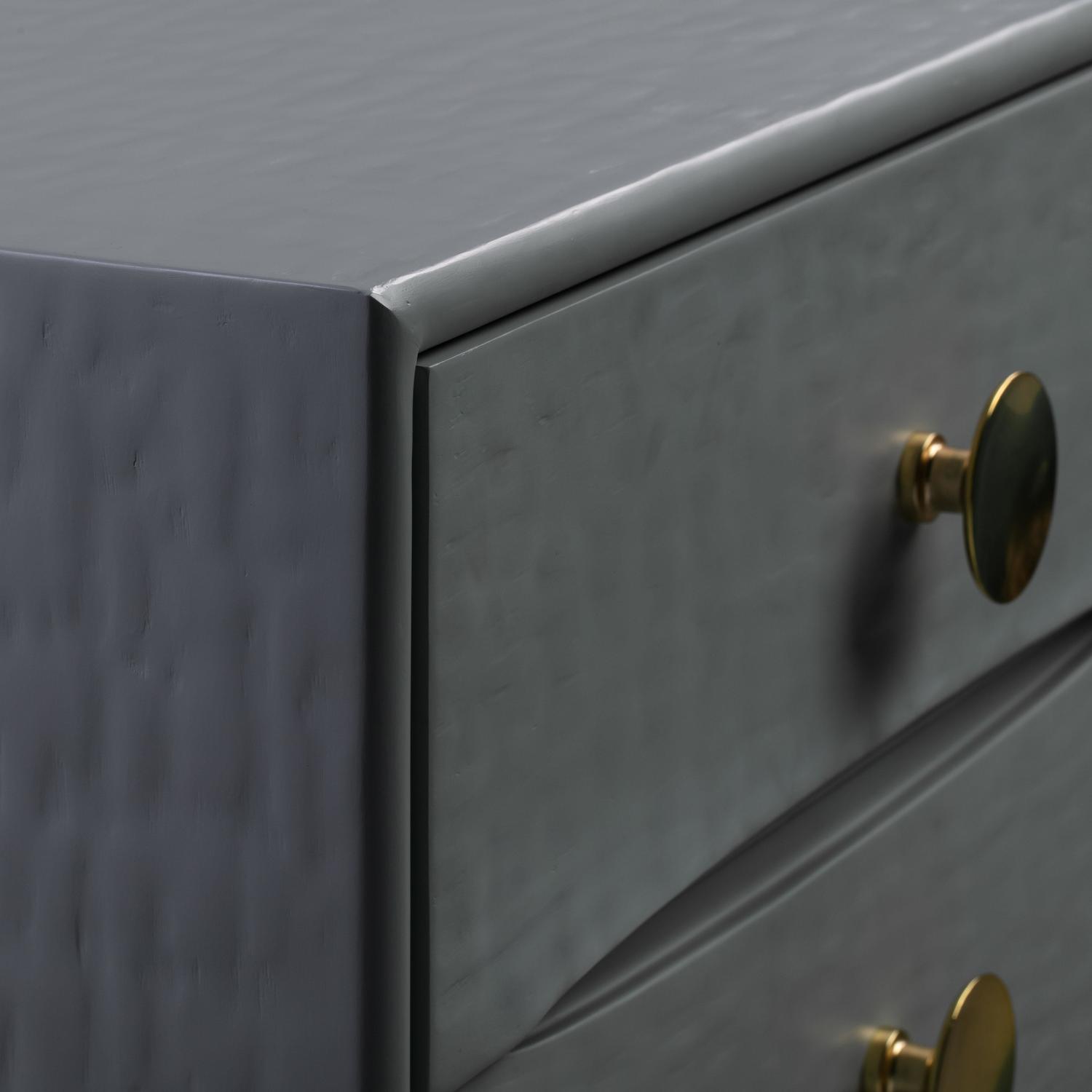 2 drawer modern nightstand Tov Furniture Nightstands Grey