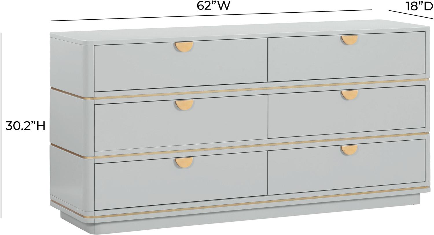 dressers with a lot of storage Tov Furniture Dressers Grey
