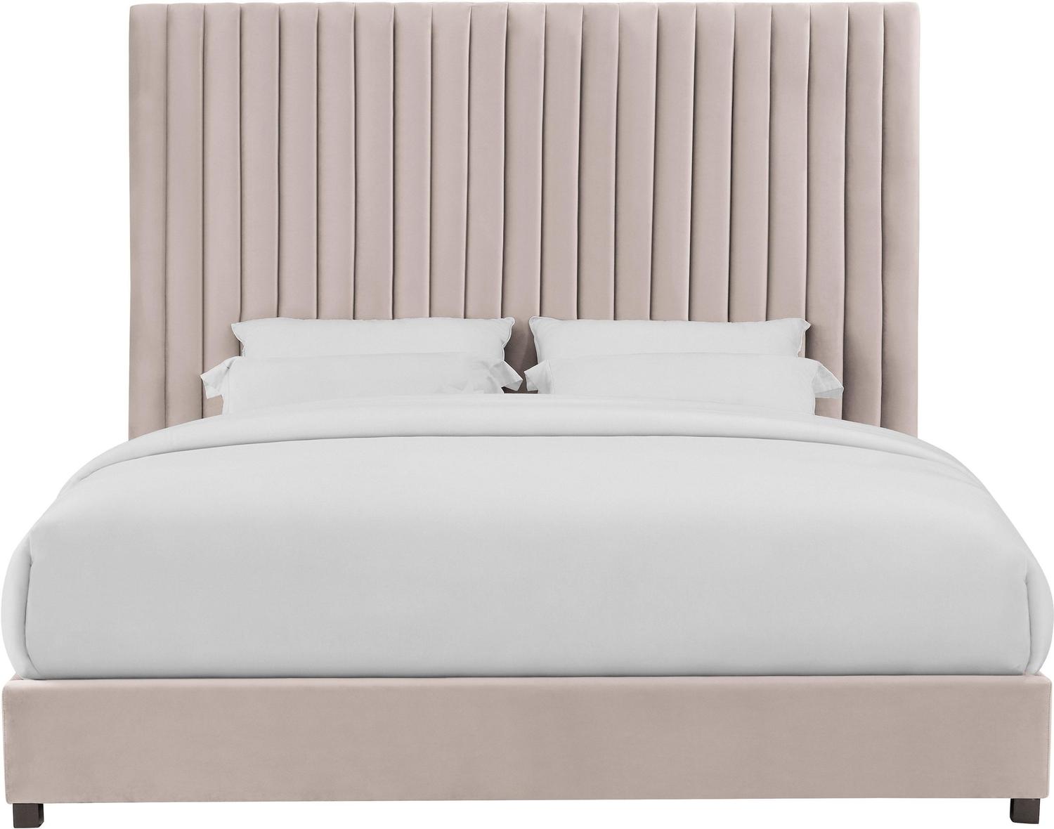 queen platform bed frame with storage Tov Furniture Beds Blush