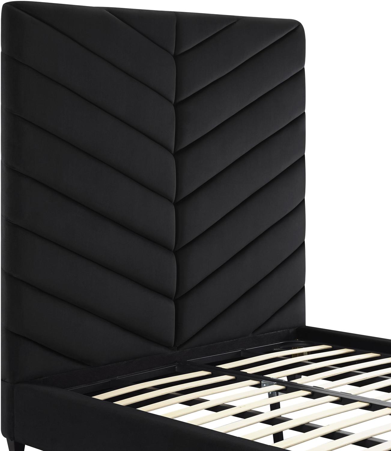 unique bed frames queen Tov Furniture Beds Black