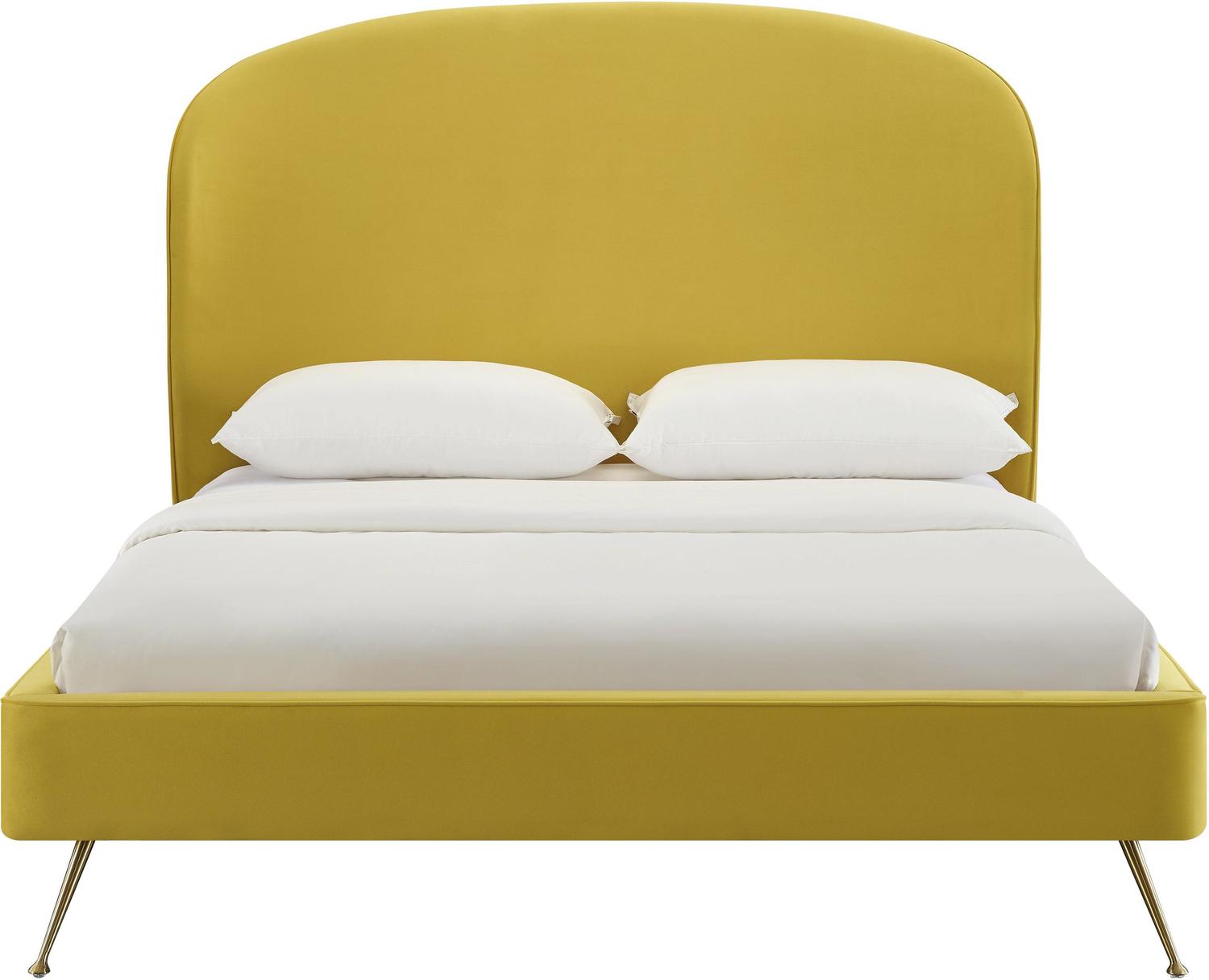 white twin headboard Tov Furniture Beds Gold
