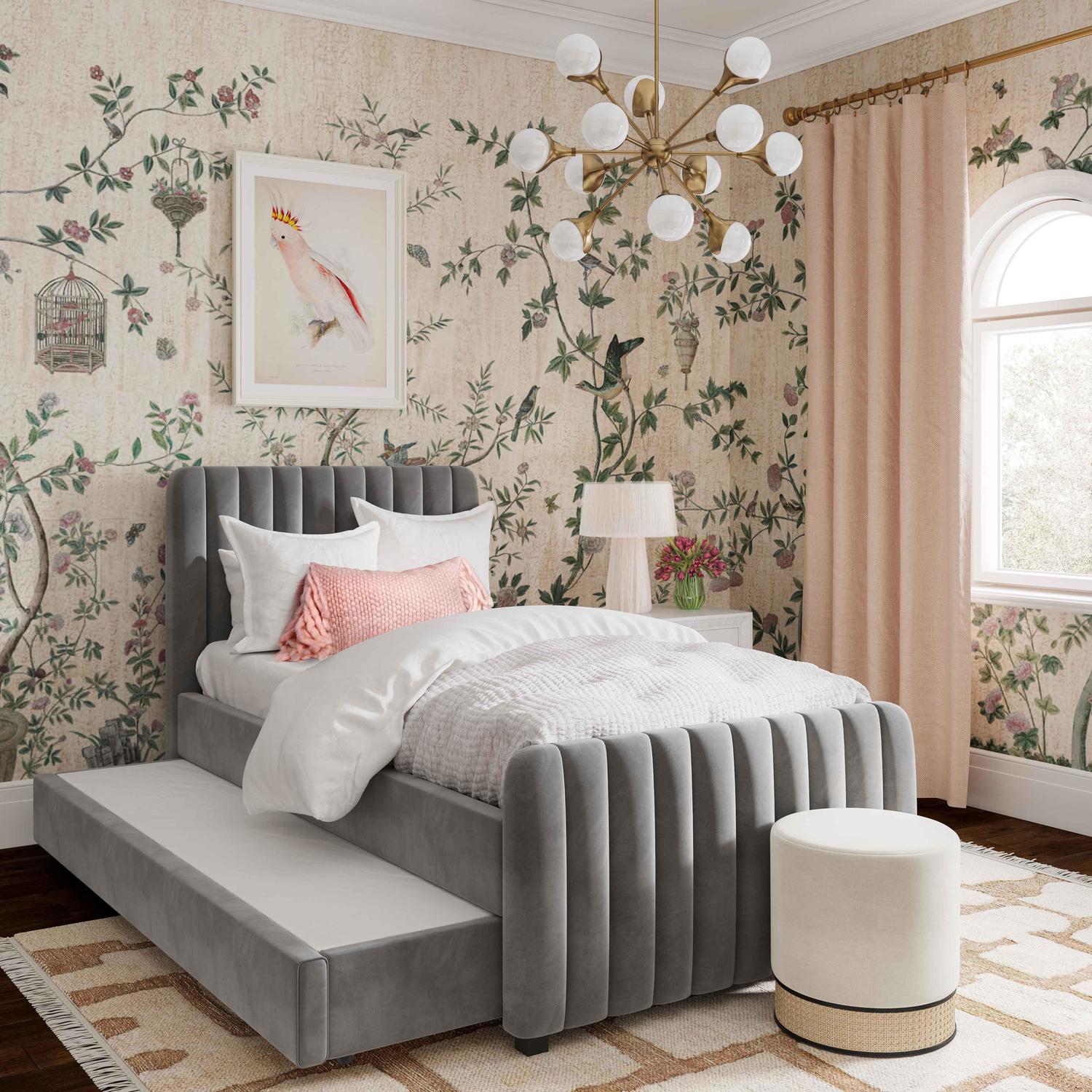 bed frame for queen bed Tov Furniture Beds Grey
