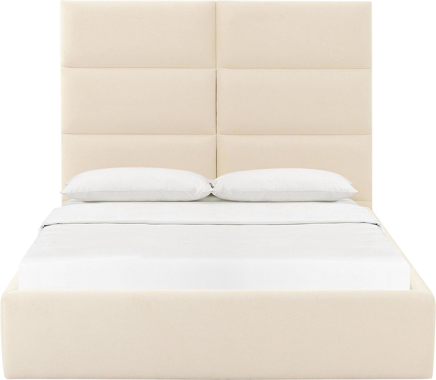 king single floor bed Tov Furniture Beds Cream