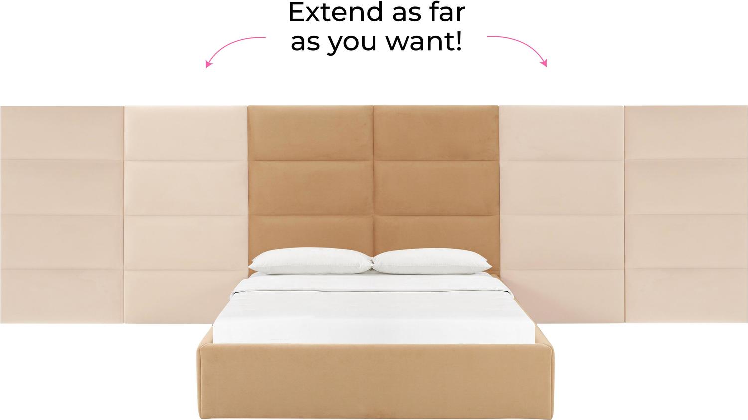 modern bed base Tov Furniture Beds Honey