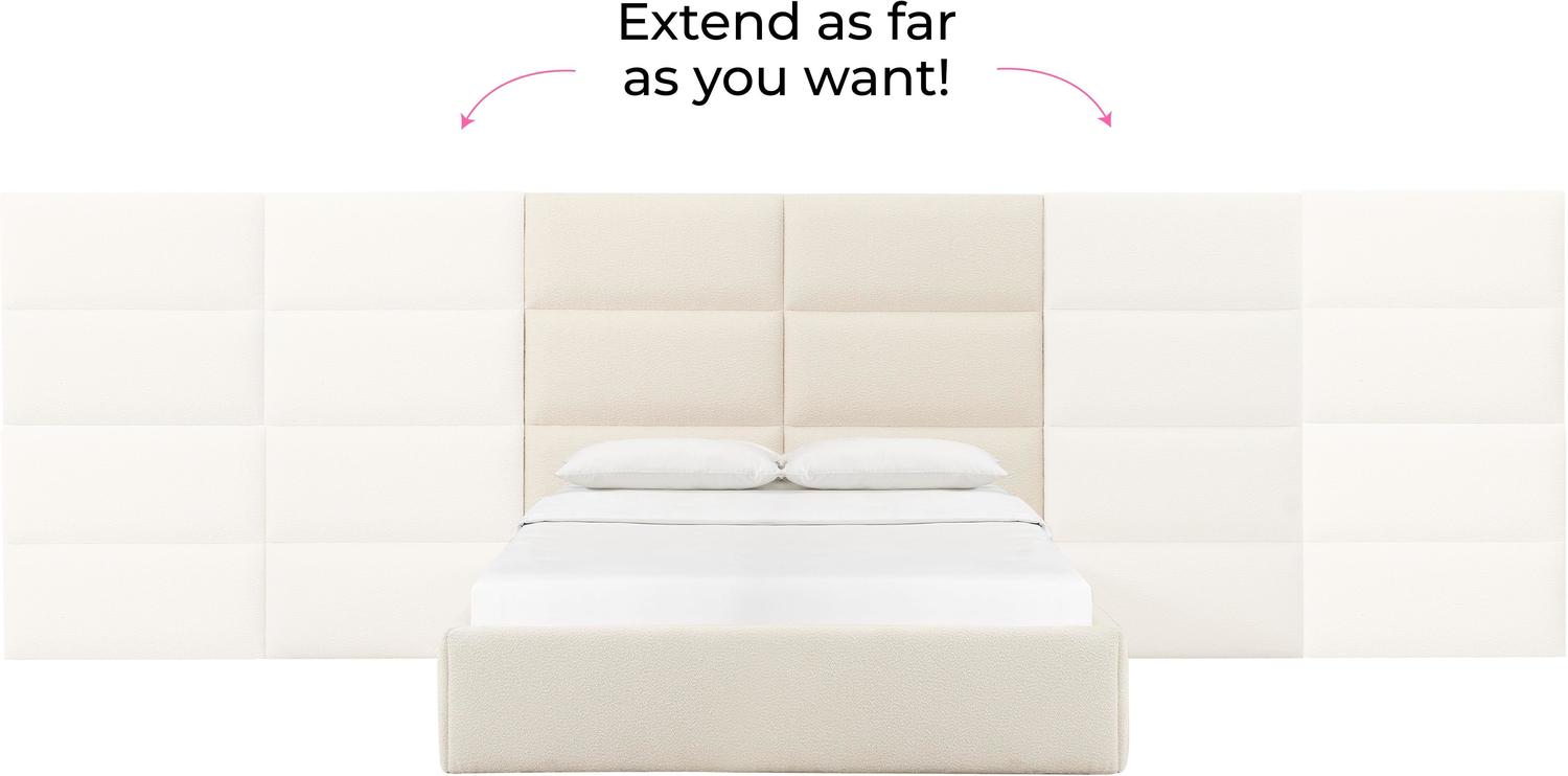 twin xl storage bed Tov Furniture Beds Cream