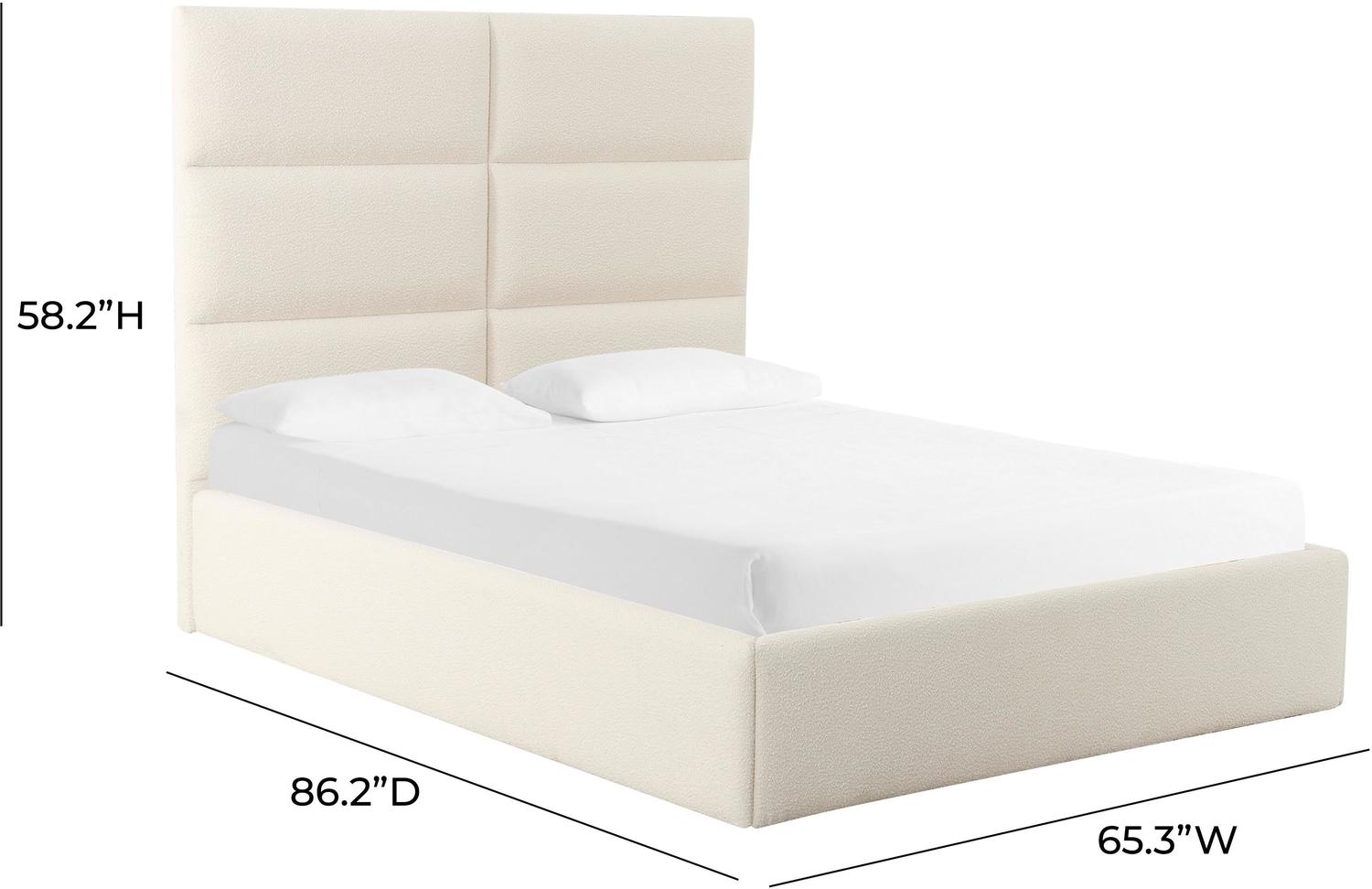 twin metal bed frame Tov Furniture Beds Cream