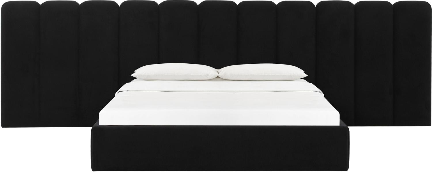 twin xl bed frame with headboard Tov Furniture Beds Black