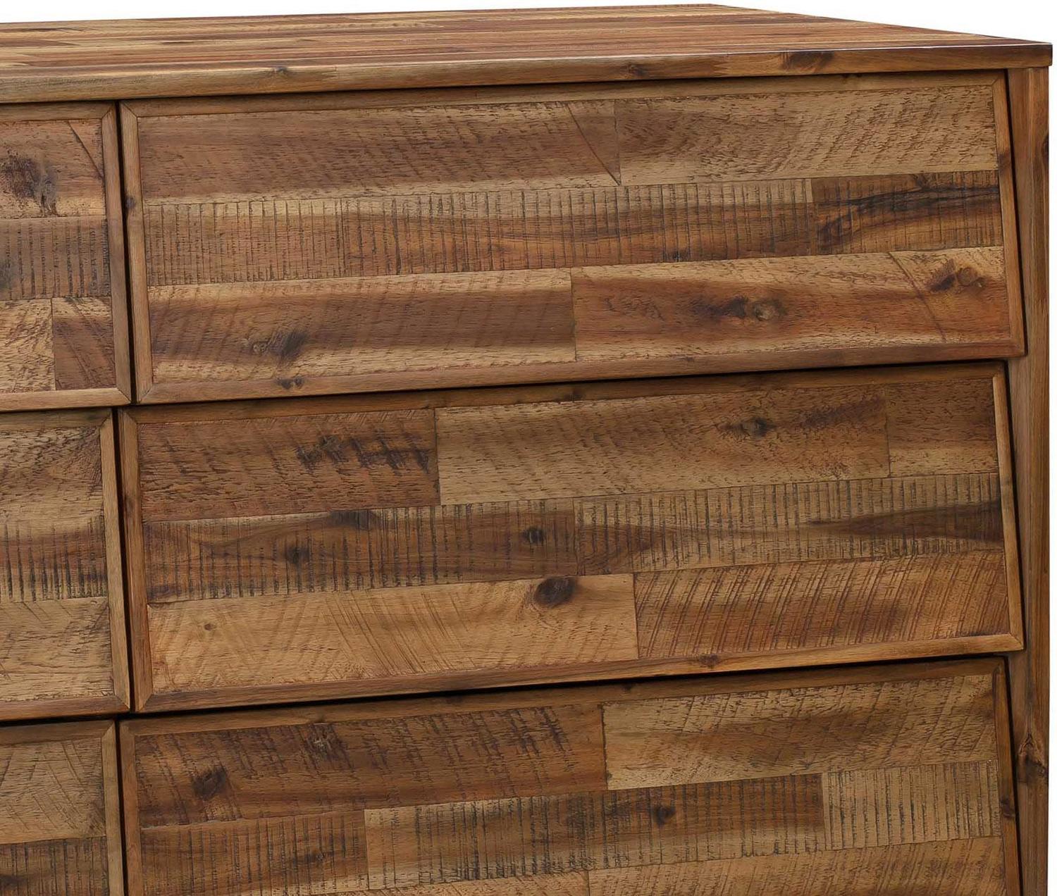 chestnut brown dresser Tov Furniture Dressers Rustic Acacia